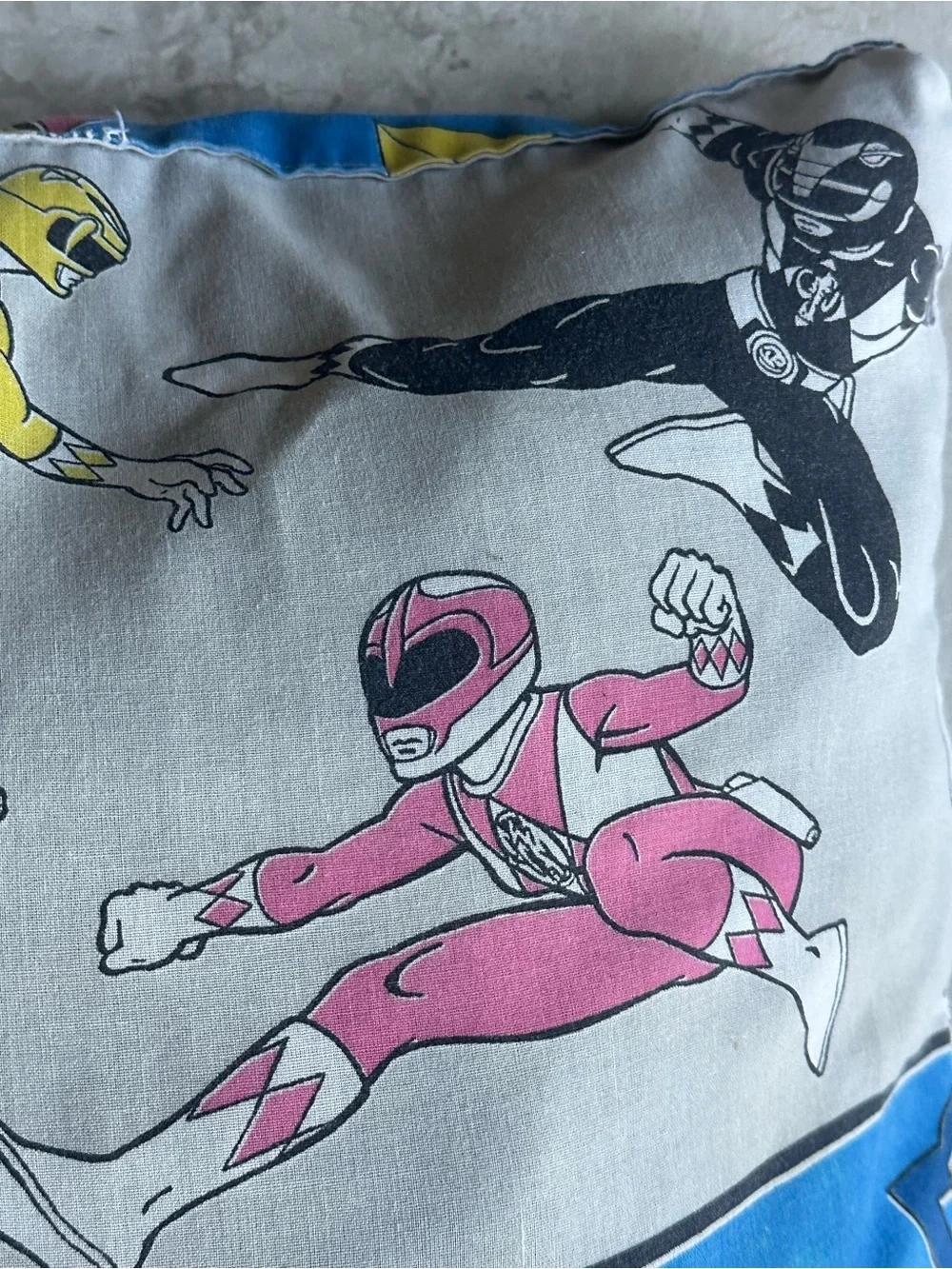 1994 Power Rangers Vintage Pillow 20x22